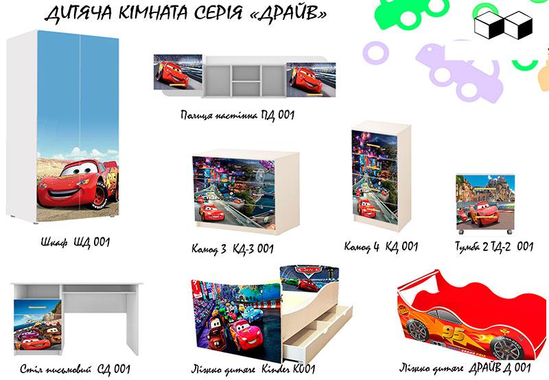 Кровать машинка серия Драйв модель D 012 Ferrari (Феррари) графит для детей и подростков - фото 7 - id-p539035222