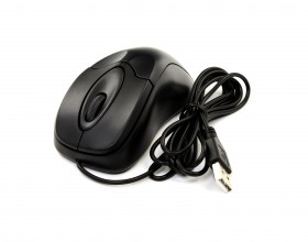 Миша Frime FM-011 Black USB (кабель1,8м)