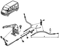 Троси ручного гальма