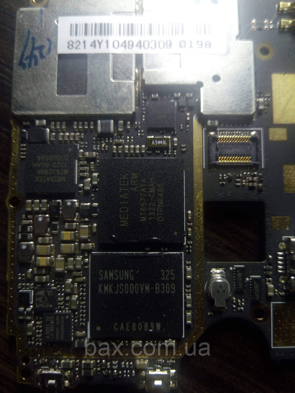 Мікросхема пам'яті Samsung KMKJS000VM-B309 На платі Опис