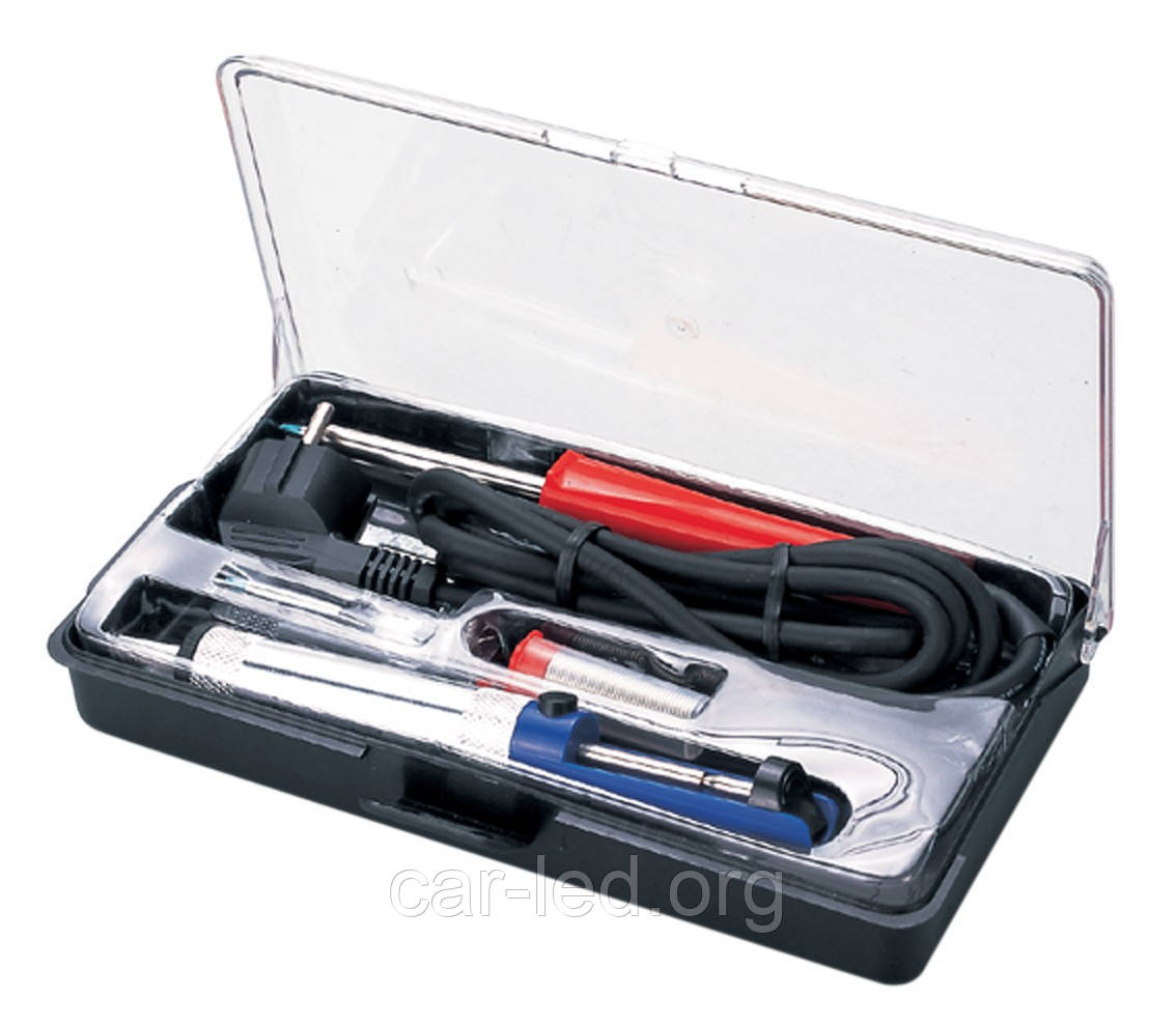 Набір паяльного інструменту ZD-972B (паяльник + оловоотсос + припій + подст. + Жало), фото 1