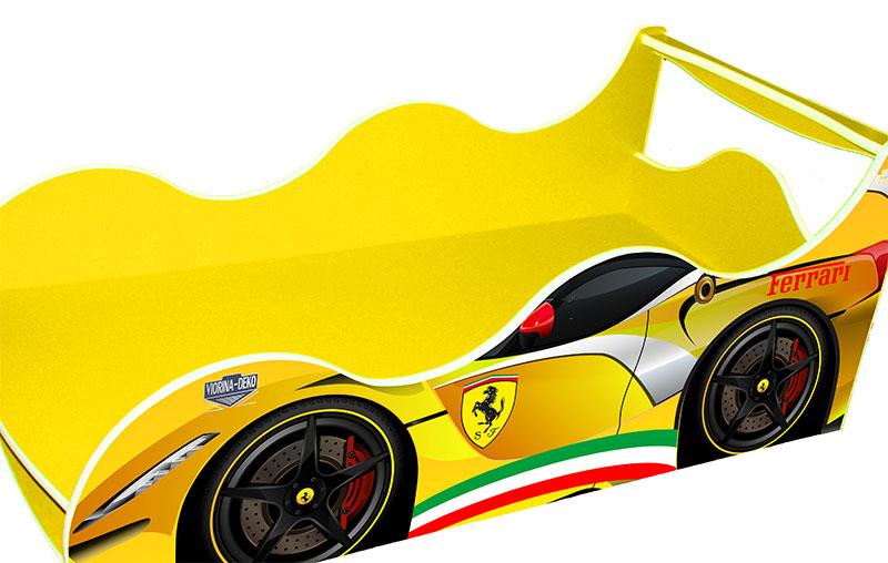Кровать машинка серия Драйв модель D 012 Ferrari (Феррари) графит для детей и подростков - фото 9 - id-p539035222
