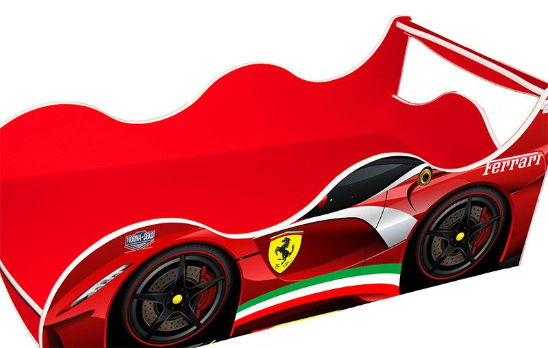 Кровать машинка серия Драйв модель D 012 Ferrari (Феррари) графит для детей и подростков - фото 8 - id-p539035222