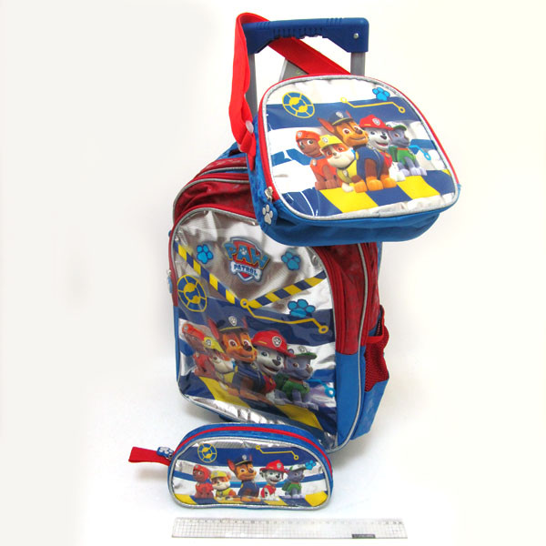 Набір дитячий валіза - рюкзак на колесах + сумка + пенал Paw patrol, Щенячий патруль 520341