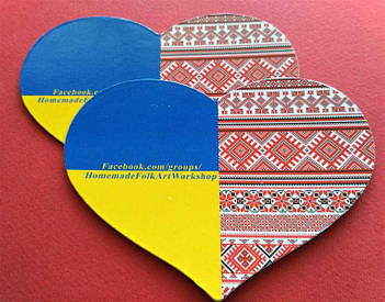 Магнитики "Сердечко" на заказ. Размер 95х72 мм 2