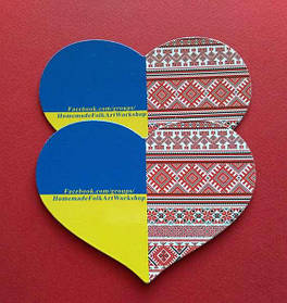 Магнитики "Сердечко" на заказ. Размер 95х72 мм 4