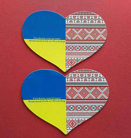 Магнитики "Сердечко" на заказ. Размер 95х72 мм 3