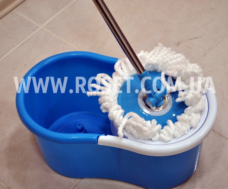 Універсальна швабра з віджиманням-центрифугою і відром - Easy Mop Spin&Go 360