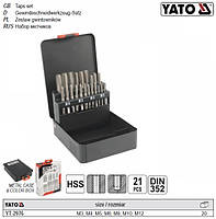 Набір мітчиків М3-М12 21 штука YATO-2976