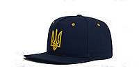 Бейсболка Рэп Snapback Украина Темно-синяя