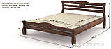 Ліжко Монако односпальне 90 (Мебігранд/Mebigrand) 1050х2030(2130)х840мм, фото 3