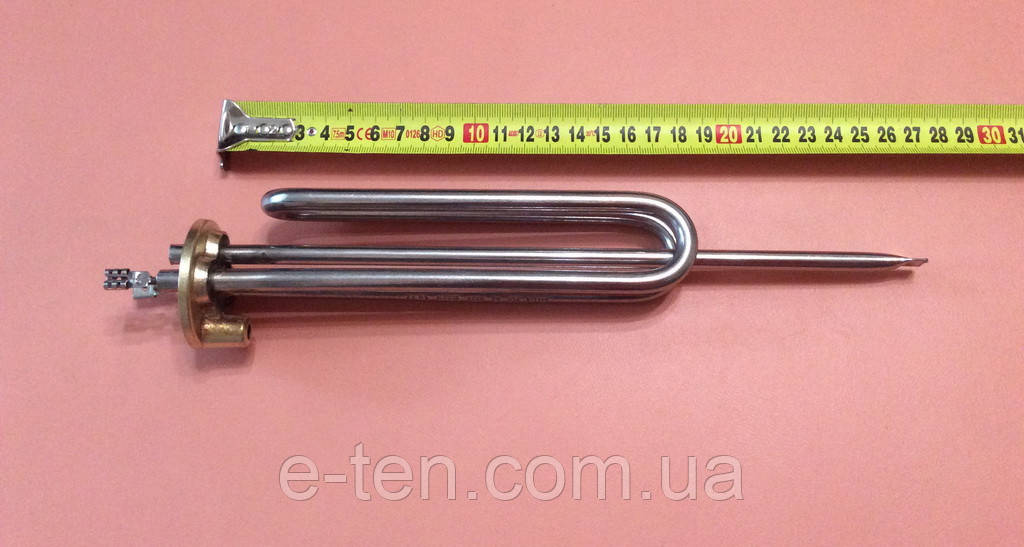 Тен для бойлера Ariston 1500W (нержавейка) на фланці Ø48мм / з подовженими контактами (під анод М6) Туреччина, фото 1