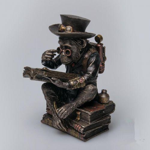 Статуетка Veronese Шимпанзе-професор 19 см 76796 полістоун покритий бронзою