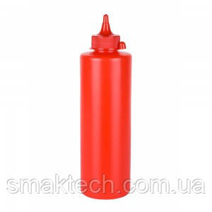 Дозатор для соусів 720 мл червоний, фото 1