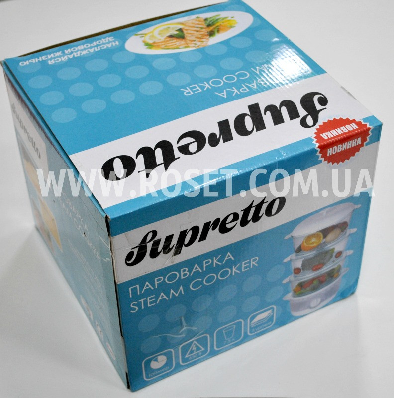 Пароварка домашня — Supretto Steam Cooker 650 W