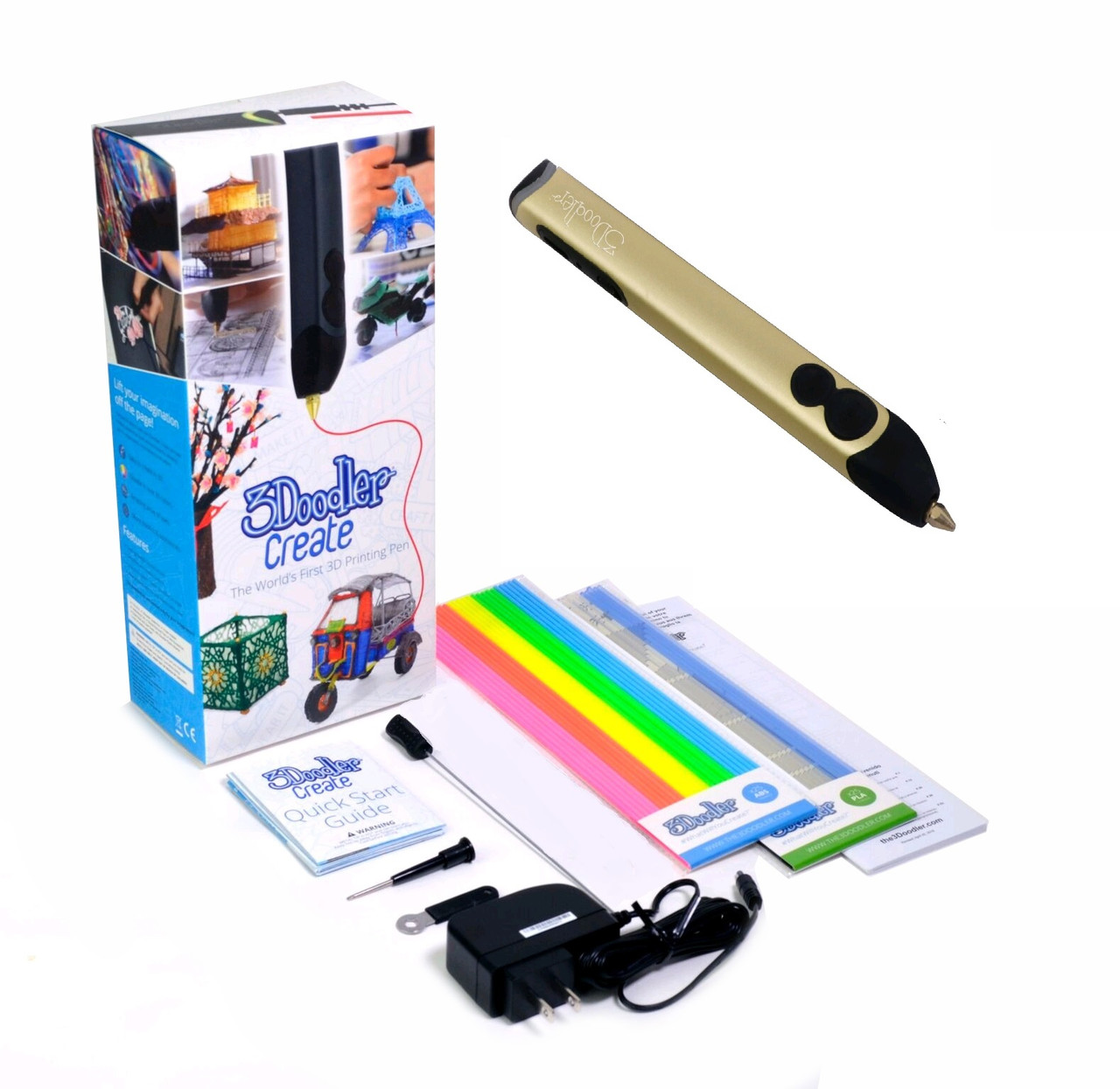 3D-ручка 3Doodler Create Золота 3DOOD-CRE-BUTTER-EU