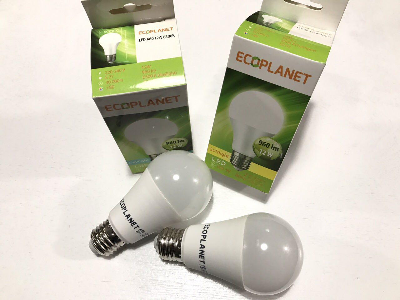 LED лампа Ecoplanet A60 230V 12W 6500K - фото 1 - id-p539266081