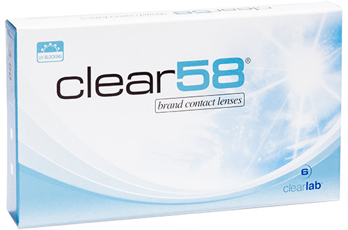 Clear 58 UV контактні лінзи 6 шт.
