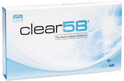 Clear 58 UV контактні лінзи 6 шт.
