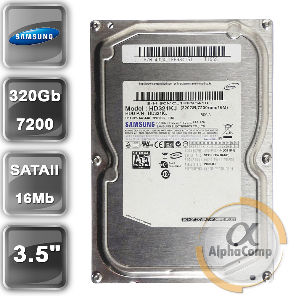 Жорсткий диск 3.5" 320 Gb Samsung HD321KJ (16Mb/7200/SATAII) БУ