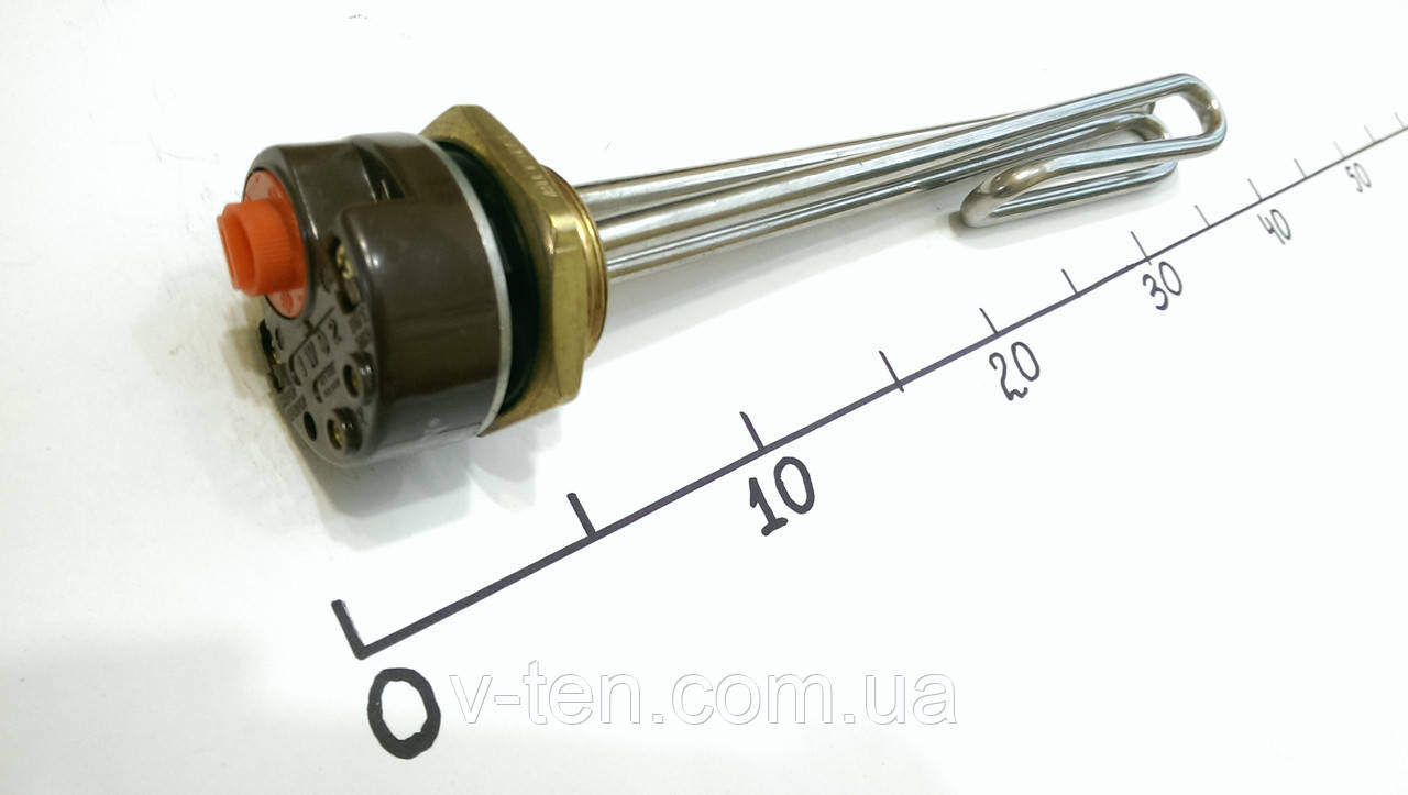ТЕН для бойлера 3000W з різьбою 1¼" та терморегулятором 16А Sanal (Туреччина)
