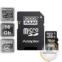 Картка пам'яті microSD 16 GB GOODRAM Class 4 + adapter SD