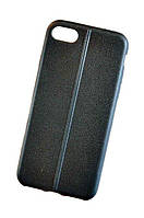 Cиликоновый чехол-накладка текстура Кожаный шов для iPhone 7 и iPhone 8(4.7")