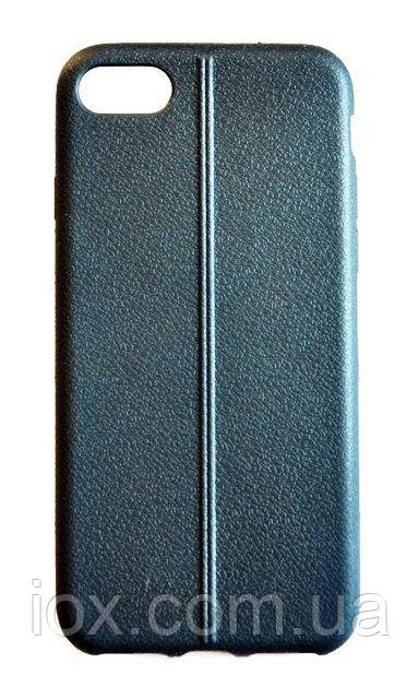 Силіконовий чохол-накладка текстура Шкіряний шов для Iphone 5/5S