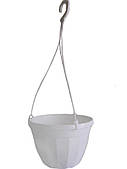 Підвісний горщик 24 з гаком (білий) Україна