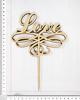 Топер Love 20,5 х 15 см