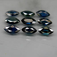 Сапфиры 7x3.5 mm.9Pcs/4.24Ct.