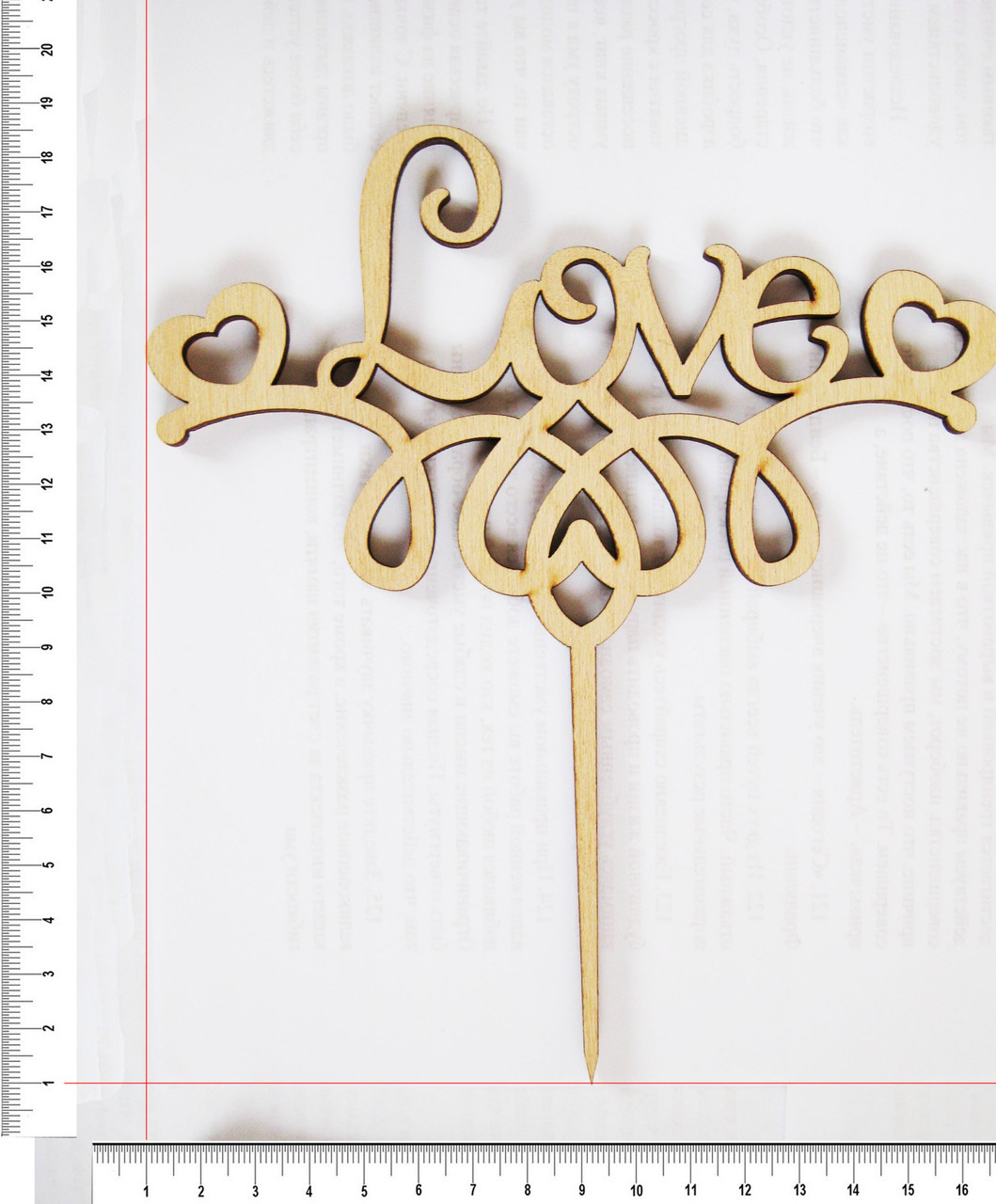Топер Love 17,5 х 16 см