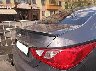 Спойлер багажника (лип спойлер, сабля, качиний хвостик) Hyundai Sonata 2010-2015 г. Хюндай Соната