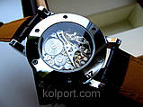 ORIGINAL Чоловічий механічний годинник Winner Silver HOLLOW (міханіка з автопідзаводом), годинник Віннер механічний, фото 4