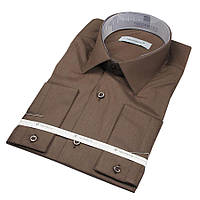 Чоловіча сорочка Negredo 25020 Slim коричневого кольору