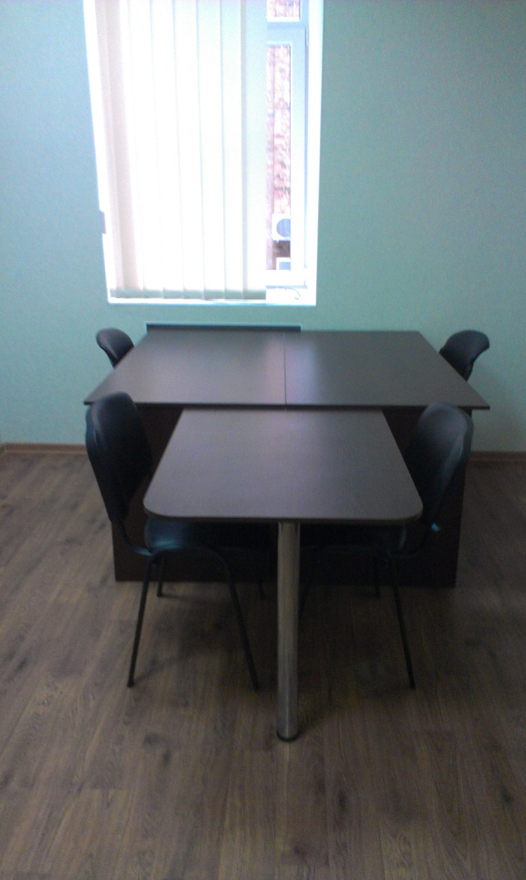 Комплект офисной мебели №1. Стол руководителя с приставкой. Стол компьютерный 2 шт + стол приставной ЛДСП - фото 2 - id-p36416151