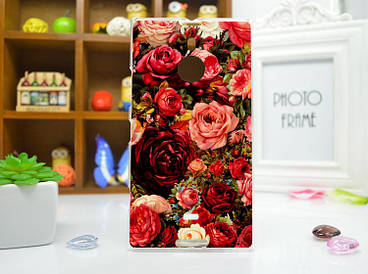 Силіконовий чохол для Nokia Lumia 1520 з картинкою троянди