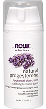 Крем з прогестероном і лавандою Now Foods Progesterone Calming lavander 85грам