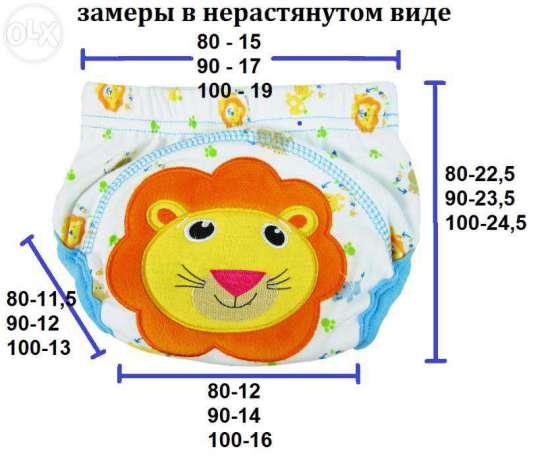 Тренировочные трусы для приучения к горшку Sassy размер 100. - фото 4 - id-p446859359