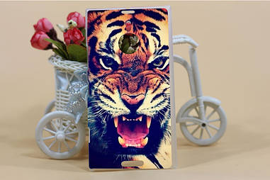 Ексклюзивний чохол для Nokia Lumia 1520 з малюнком оскал тигра