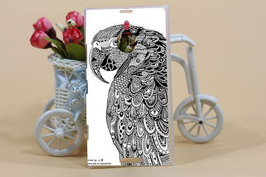 Ексклюзивний чохол для Nokia Lumia 1520 з малюнком папуга абстракція