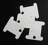 Картонні шпулі для муліне біло-сірі (500 шт), фото 2