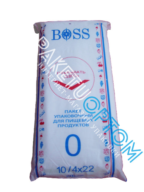 Поліетиленові пакети пакувальні Boss 10/4х22 1000 штук