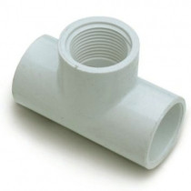 Трійник нарізний 1" ПВХ