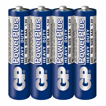 Батарейки GP — Power Plus ААА R03-24C-S4 1.5V, фото 1
