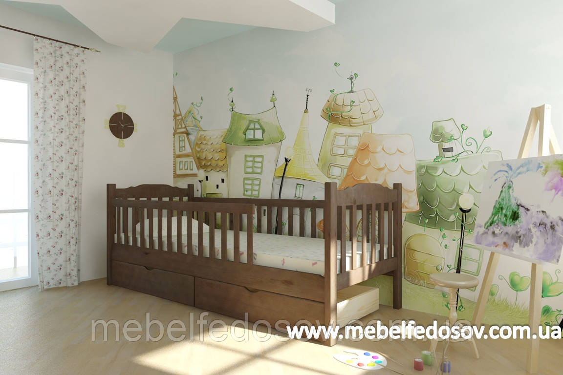 Односпальне ліжко Карина 80 (Мебігранд/Mebigrand) 860х2020(2120)х800мм, фото 1