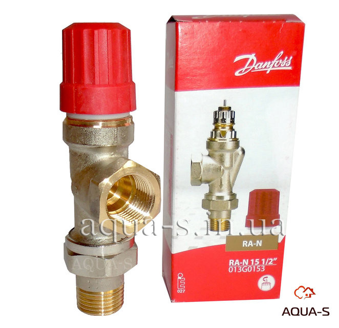 Клапан радіаторний Danfoss RA-N 15 осьовий термостатичний (з попереднім налаштуванням) 013G0153, фото 1