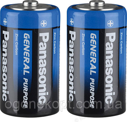 Батарейки Panasonic — General Purpose D R2O 1.5V, фото 3