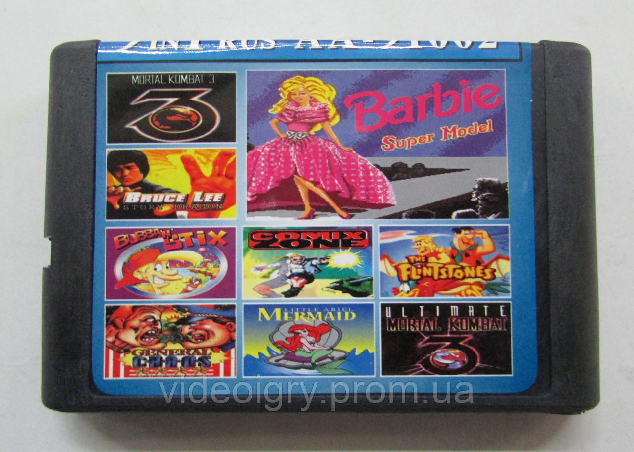 Картридж сборник игр Сега 16 бит AA-91002(русская версия)9 IN 1 ...