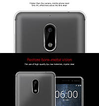 Ультратонкий 0,3 мм чохол для Nokia 6 прозорий, фото 2